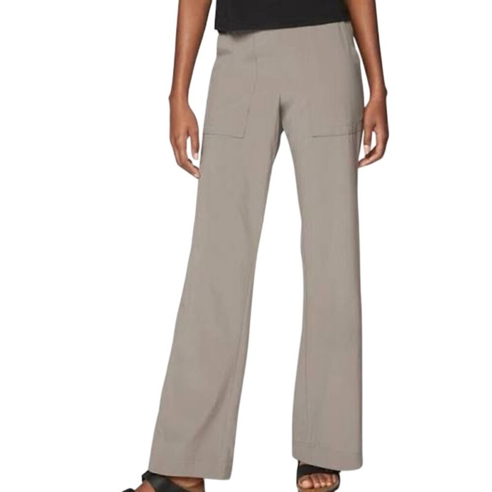 Athleta Taupe Chelsea Wide Leg Pants Size 16 Tall